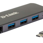 Docking station D-Link DUB-2334, USB Type-C, 60W, Gri, 2 ani Garantie - Docking stations