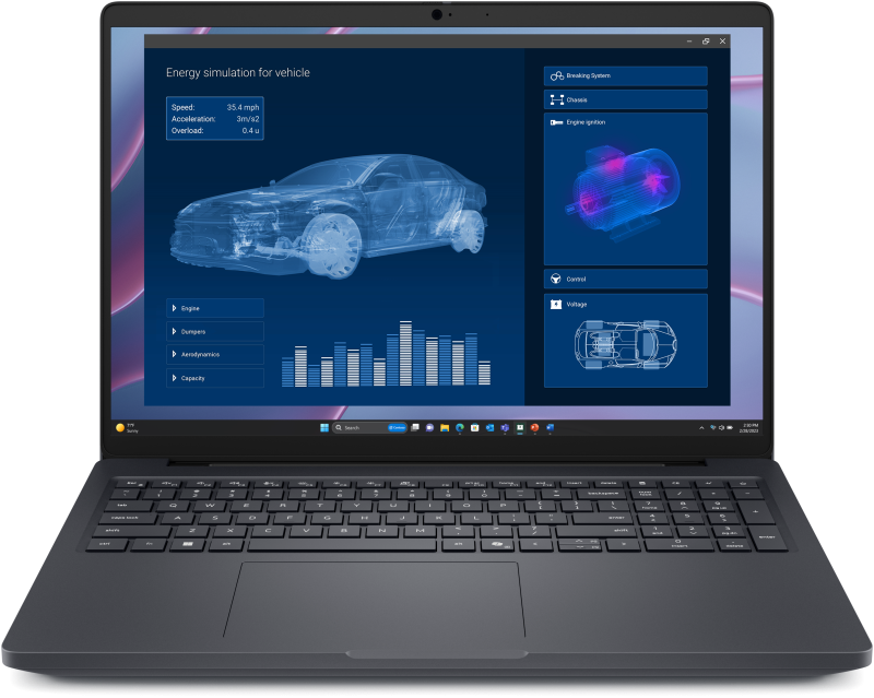 d8a1b2372b58feacab2841f9af82c84d Laptop Business DELL Pro Max 16, cu procesor Ryzen AI 7 PRO 350, 16'' WVA, 32 GB LPDDR5x, 512 GB, nVidia RTX PRO 500, 6GB GDDR7, Windows 11 Pro, 3 ani Garantie - imagine 1
