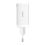 Incarcator retea Baseus GaN5 Pro, 65 W, 3 porturi, Alb - Incarcatoare telefoane - imaginea 3