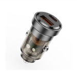Incarcator Auto LEMONTTI LIAQCPD45WTN, 45W, 2 porturi, Gri