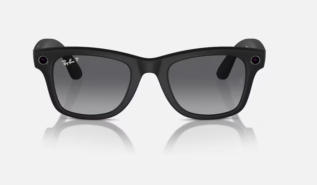 Ray-Ban Meta Wayfarer AI Glasses Matte Black/Polar Gradient Graphite - Gadgeturi