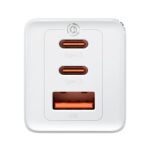 Incarcator retea Baseus GaN5 Pro, 65 W, 3 porturi, Alb - Incarcatoare telefoane - imaginea 2