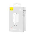 Incarcator retea Baseus GaN5 Pro, 65 W, 3 porturi, Alb - Incarcatoare telefoane - imaginea 4