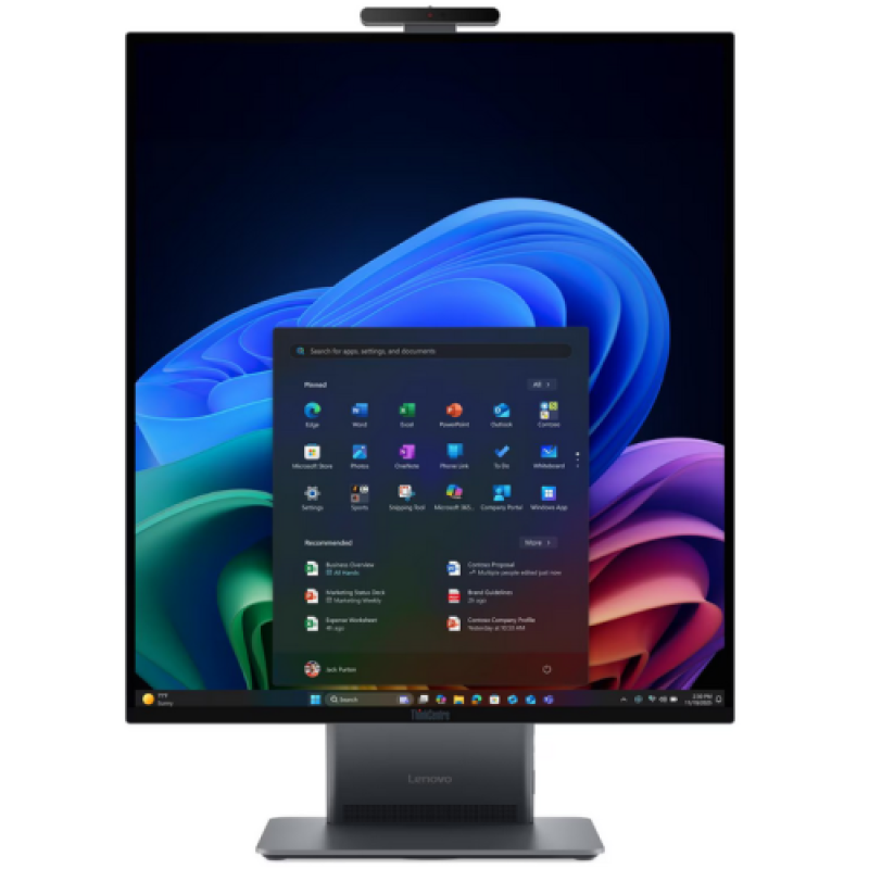 All-in-One Business Lenovo ThinkCentre X AIO cu procesor Intel Core Ultra 5 325 pana la 4.5 GHz, 27 inch, QHD, 16 GB, Intel Integrated Graphics, Windows 11 Pro, Grey, 3 ani Garantie