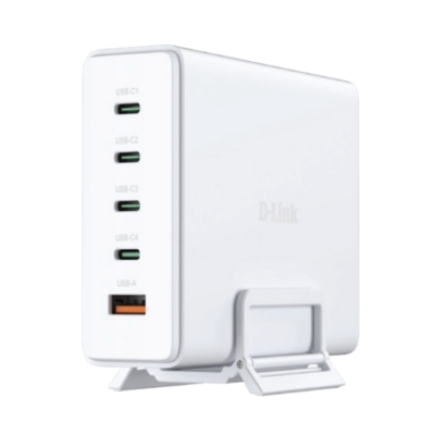 Incarcator Retea D-Link 240W GaN Charger, peste 81W, 4 porturi, Alb - Incarcatoare telefoane