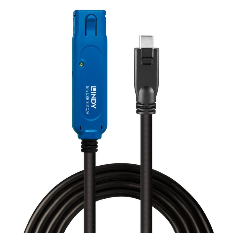 Extensie cablu USB 3.2 5Gbps Lindy, latime de banda suportata 5 Gbps, negru - Cabluri periferice