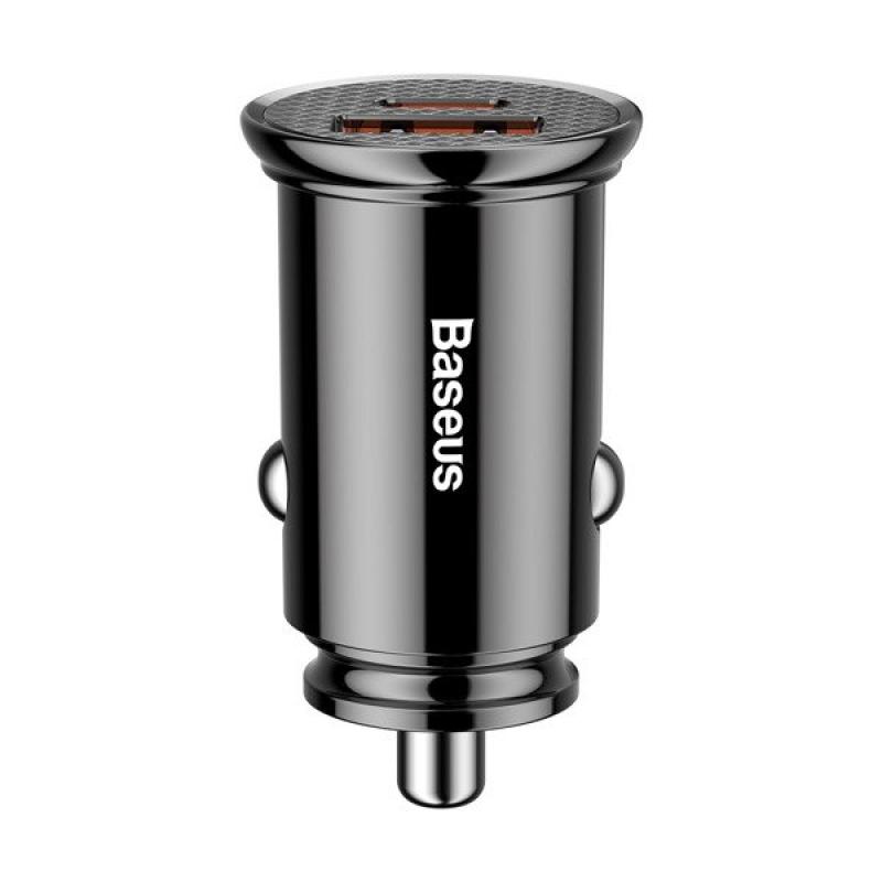 Incarcator Auto Baseus CCALL-YS01, 30 W, 2 porturi, Negru - Incarcatoare telefoane