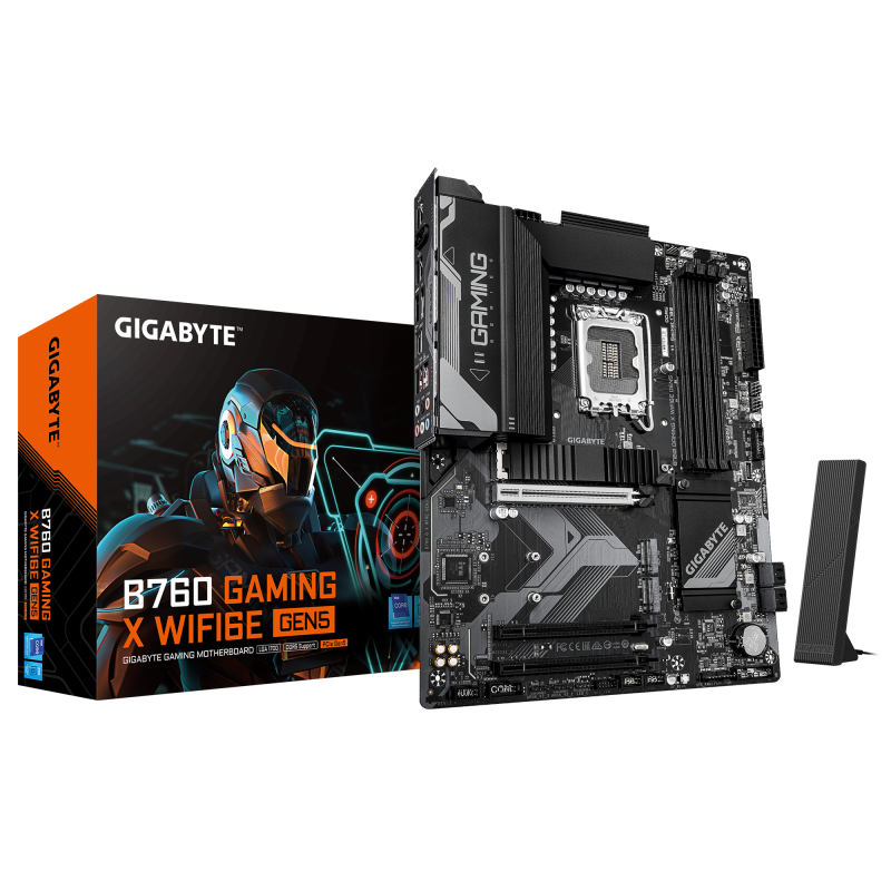 Placa de baza Gigabyte B760 GAMING X WIFI6E GEN5, Socket 1700, DDR5, ATX - Componente PC