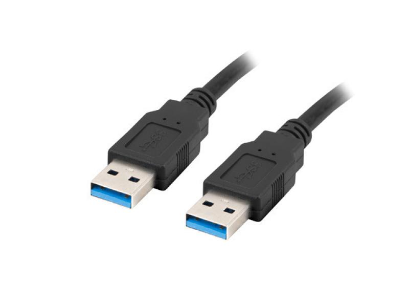 Cablu USB-A M/M 3.0 1 m negru - Cabluri periferice