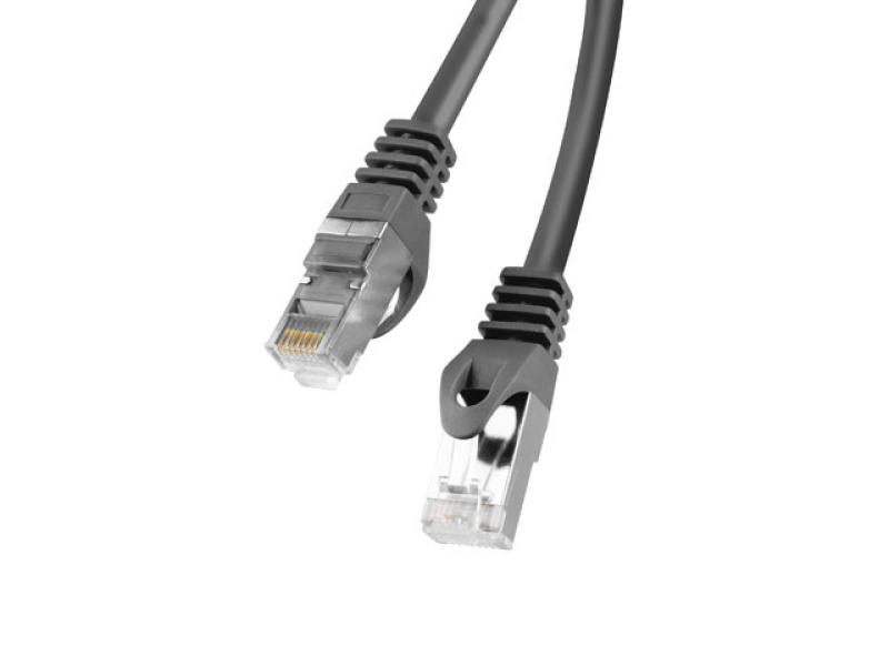 PATCHCORD CAT.6 FTP 1M BLACK FLUKE PASSED LANBERG - Alte accesorii retea