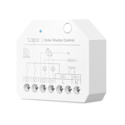 Switch module TP-Link TAPO S112, wireless type IEEE 802.11b/g/n, 2.4 GHz Wi-Fi, Bluetooth, 100-250V~, 50/60Hz, 6A Resistive, 1.5A Motor, 150W LED; 24-30V 6A; 30-48V 1.5A; 48-60V 1A, compatibilitate Matter- Certified, Apple Home, Alexa, Google Assistant, Samsung SmartThings, IFTTT - Accesorii pentru iluminat inteligent