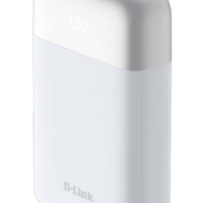 D-Link DPP-101. Battery capacity: 10000 mAh. USB Type-A output ports: 1, USB Type-C ports quantity: 1. Product colour: White - Baterii