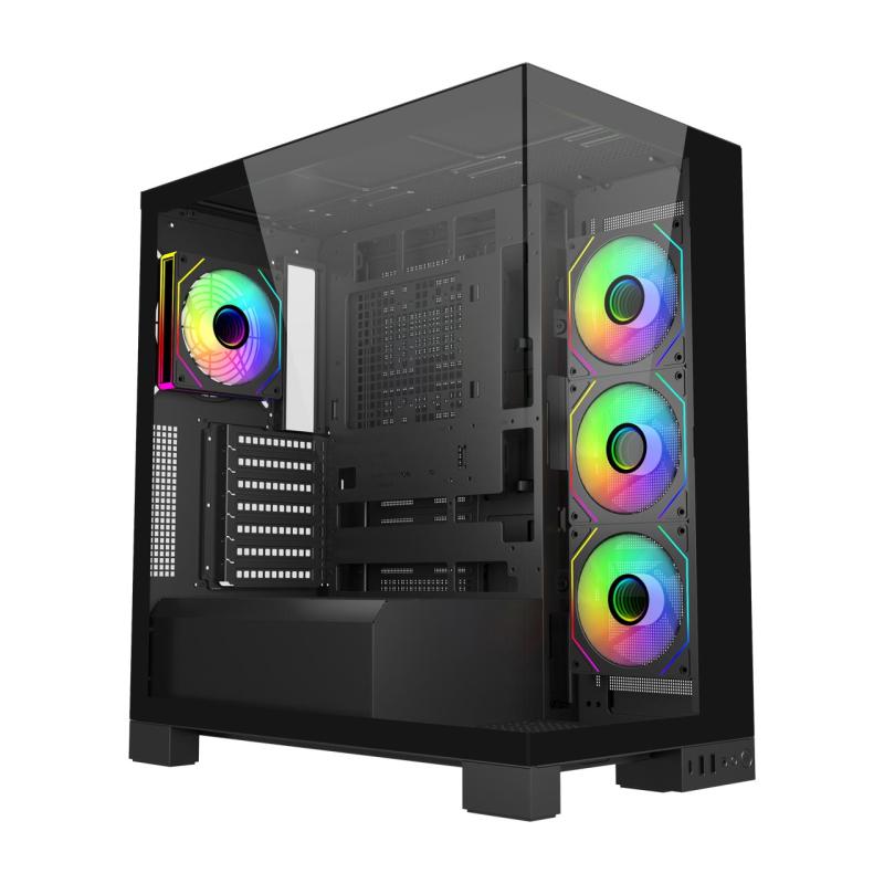 Carcasa FSP M540-BA, RGB, Mid Tower, Black - Carcase