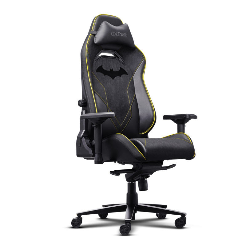 Scaun gaming Trust GXT 721BM Ruya Pro Premium, 5 roti, ridicare pe gaz clasa 4, adjustabil pe inaltime, material piele PU, greutate maxima suportata 150 kg, negru - Console & Jocuri