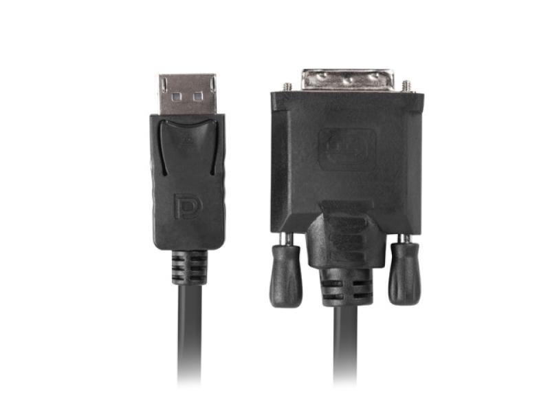 Cablu DisplayPort(M) v1.2  DVI-D(M)(24+1) 1,8 m negru Dual Link