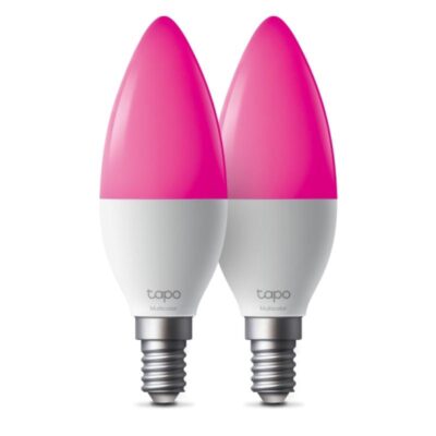 Smart Light Bulb, Multicolor SPEC: B38 bulb, E14 base, 220~240 V, 50/60 Hz, 8.6W, 16 Million Colors, 2500K-6500K, Brightness: 470 lm(Default 2700K), 40W Equivalent, Beam angle 260°, Lifetime Up to 25,000hrs, ERP:F, 2.4 GHz Wi-Fi, Bluetooth (Can be control via Bluetooth locally) FEATURE: Multicolor - Automatizari casa