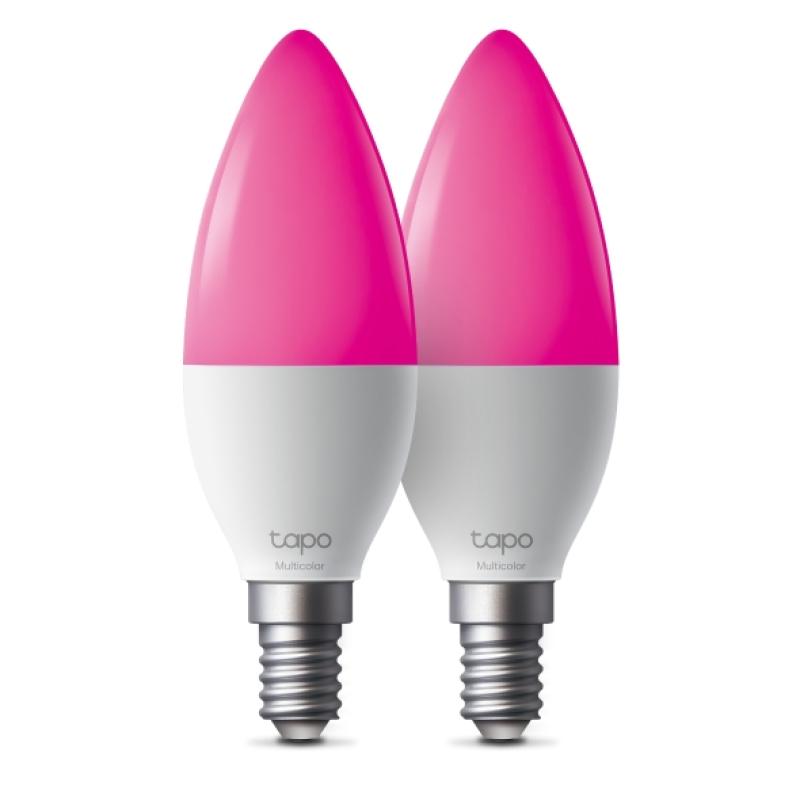 Smart Light Bulb, Multicolor SPEC: B38 bulb, E14 base, 220~240 V, 50/60 Hz, 8.6W, 16 Million Colors, 2500K-6500K, Brightness: 470 lm(Default 2700K), 40W Equivalent, Beam angle 260°, Lifetime Up to 25,000hrs, ERP:F, 2.4 GHz Wi-Fi, Bluetooth (Can be control via Bluetooth locally) FEATURE: Multicolor