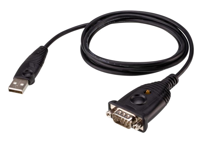 Adapto ATEN UC232AF. Conector 1: USB Type-A, Conector 2: RS-232, Lungime cablu: 1,2 m. Culoarea produsului: Negru