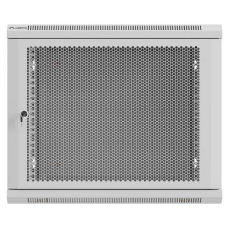 Dulap rack de perete 19", 9U, 600x600 mm, pentru asamblare, usa metalica, RAL7035, gri