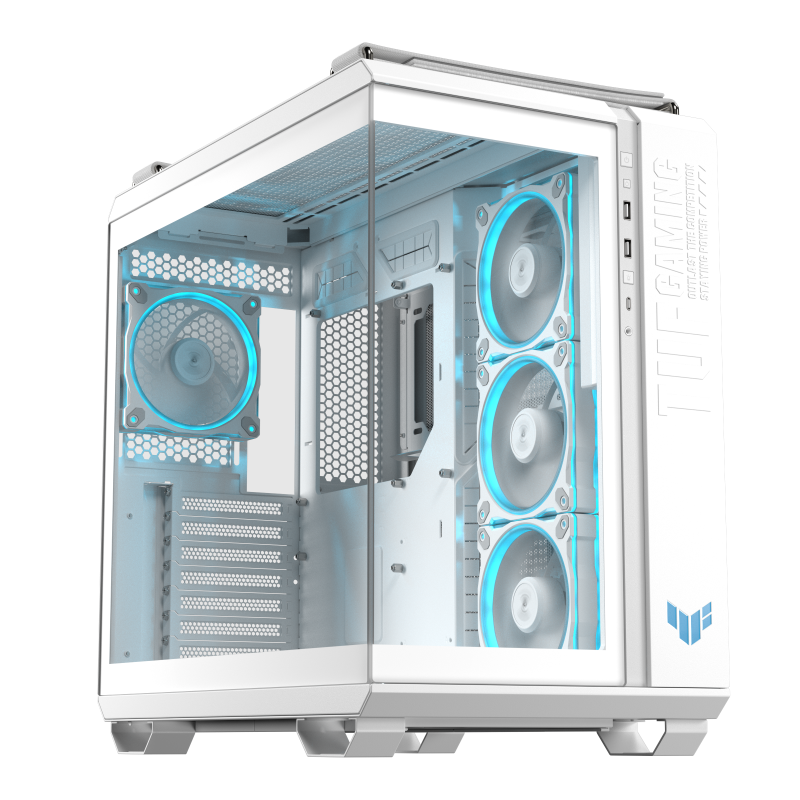 Carcasa ASUS TUF GAMING GT502 Horizon TG ARGB White, RGB, Mid Tower, White