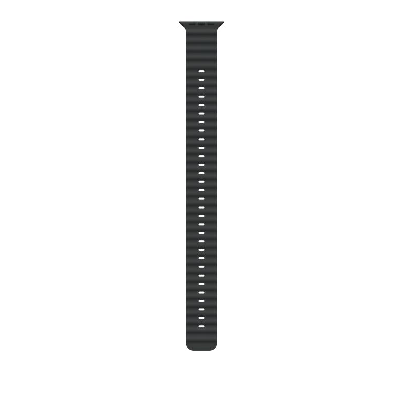 Curea pentru Apple Watch 49mm Black Ocean Band Extension – Natural Titanium Finish - Bratari fitness