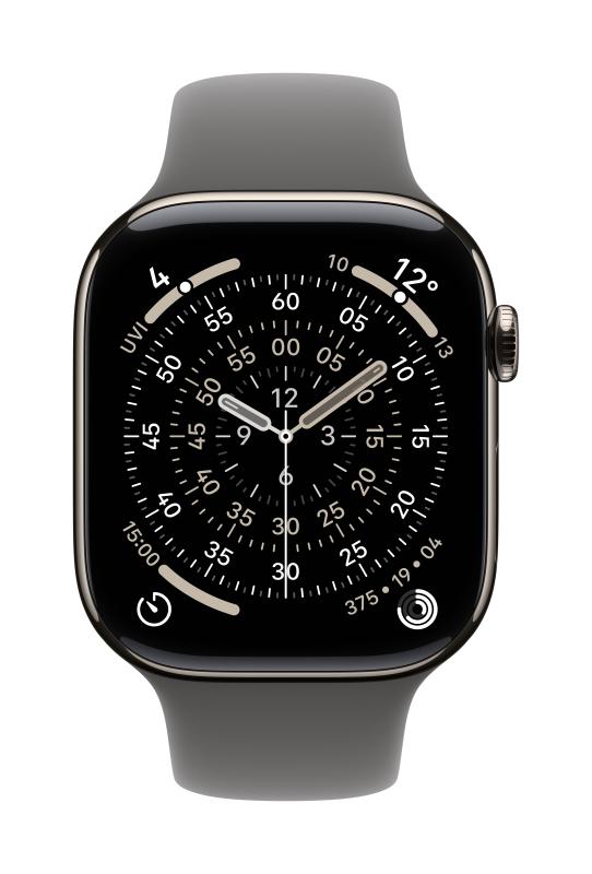 Curea pentru Apple Watch 46mm Stone Gray Sport Band – S/M - Bratari fitness