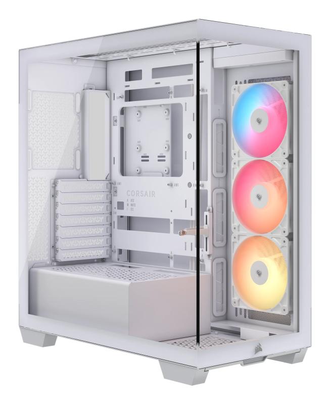 Carcasa CORSAIR 3500X RS-R ARGB, RGB, Mid Tower, White - Carcase