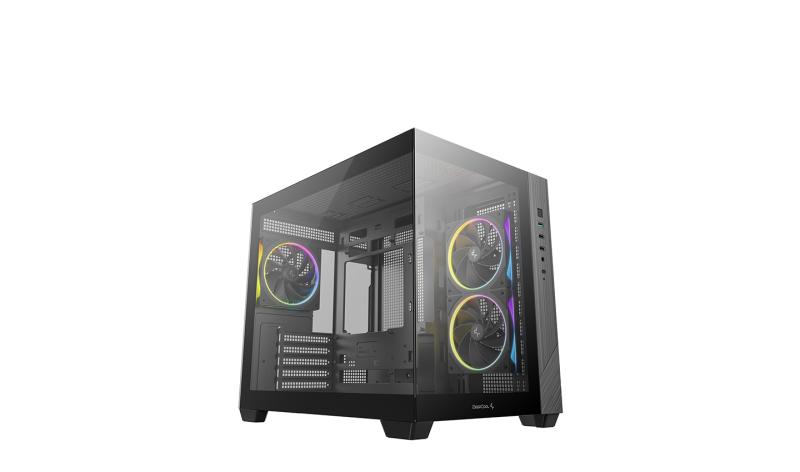 Carcasa DEEPCOOL CG330 3F, Mid Tower, Black - Carcase