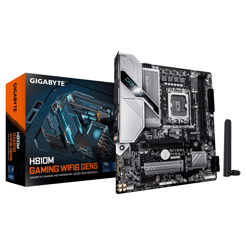 Placa de baza Gigabyte H810M Gaming WIFI6 GEN5, Socket 1851, DDR5, Micro-ATX - Componente PC