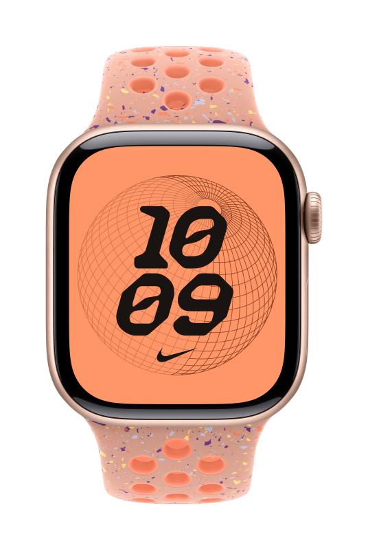 Curea pentru Apple Watch 42mm Alpenglow Pink Nike Sport Band - M/L