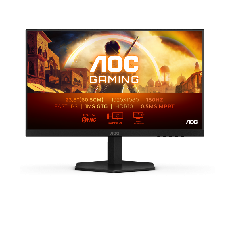 Monitor Gaming AOC 24G42E, 24", 1920 x 1080 pixeli, Black, 3 ani Garantie