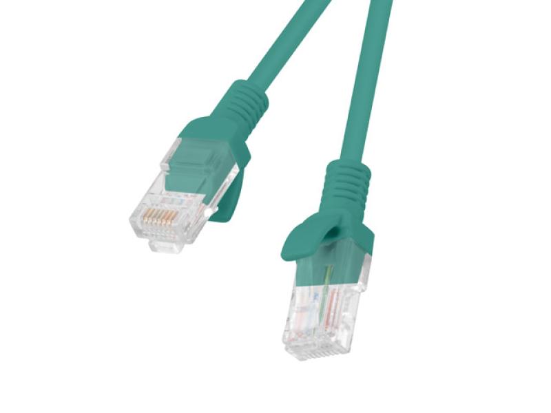 PATCHCORD CAT.5E UTP 0.5M GREEN FLUKE PASSED LANBERG - Alte accesorii retea
