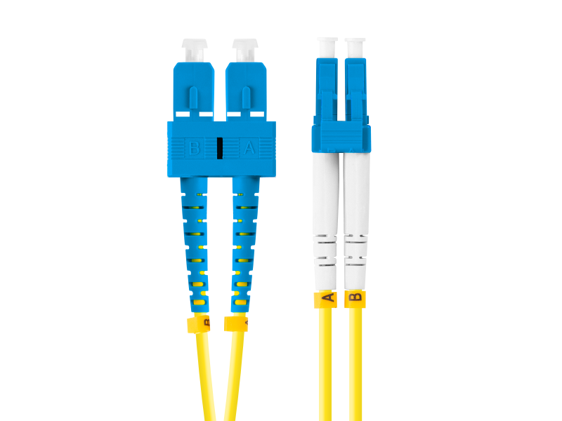 Patch cord fibră SM SC/UPC-LC/UPC duplex 2 m LSZH G657A1 3,0 mm galben - Alte accesorii retea