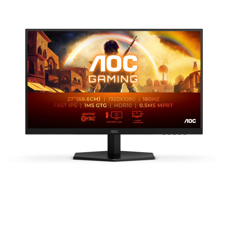 Monitor Gaming AOC 27G42E, 27", 1920 x 1080 pixeli, Black, 3 ani Garantie