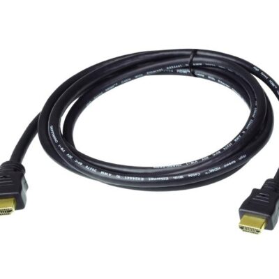 Cablu ATEN 2L-7D05H-1. Lungime cablu: 5 m, Conector 1: HDMI Tip A (Standard), Conector 1 gen: Tată, Conector 2: HDMI Tip A (Standard), Conector 2 genuri: Tată, Placare contacte conectori: De aur, 3D, Culoarea produsului: Negru - Cabluri video
