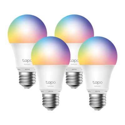 Smart Wi-Fi Light Bulb, Multicolor, 4-Pack SPEC: 2.4 GHz, IEEE 802.11b/g/n, E27 Base, 220–240 V, 50/60 Hz, Brightness: W: 806 lm/ R: 55 lm/G: 140 lm/B: 25 lm, 8.3 W, 2,500 K – 6,500 K, Beam Angle 220°, 8.3 kWh / 1000h, lifetime up to 25,000 hrs FEATURE: Multicolor, No Hub Required, Voice Control - Automatizari casa