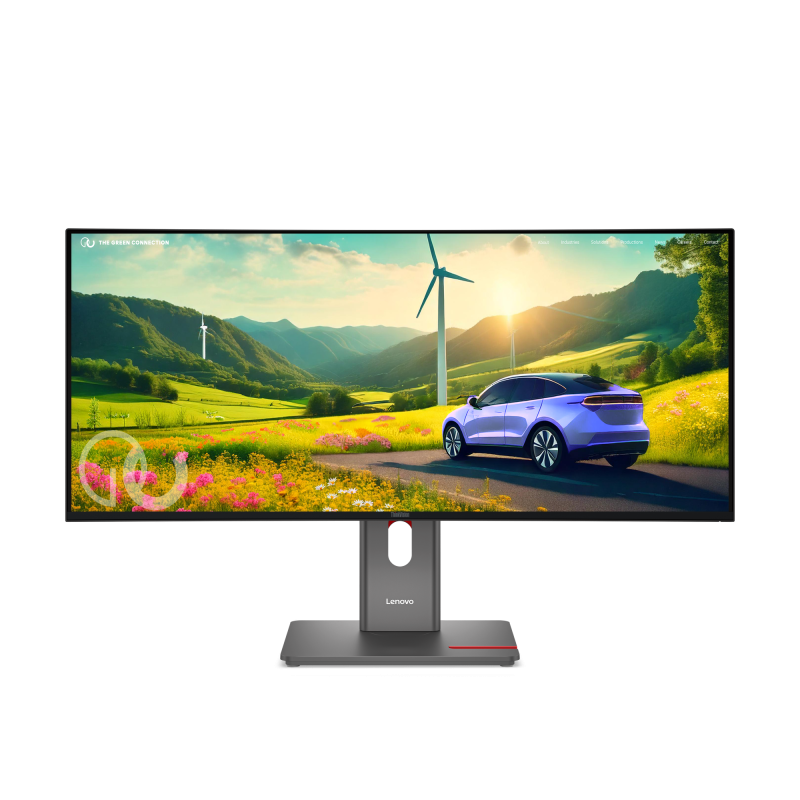 Monitor Consumer Lenovo ThinkVision P34WD-40, 34″, 3440 x 1440 pixeli, Black, 2 ani Garantie - Desktop PC & Monitoare