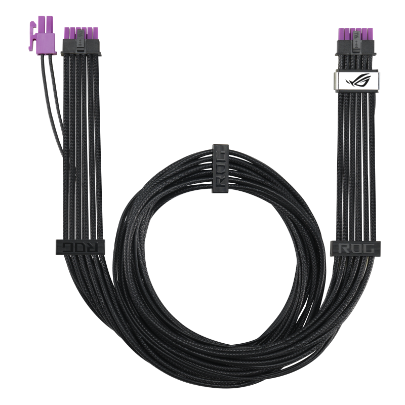 ROG-EQUALIZER//POWER CABLE, UNIVERSAL, 12V-2×6 connector, Increased load capacity up to 17A, negru - Cabluri video