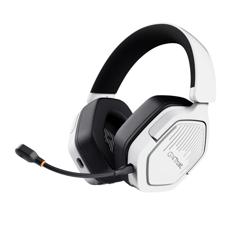 Casti Gaming Head-band Trust GXT 493PS Carus, Wireless/Wired, Alb