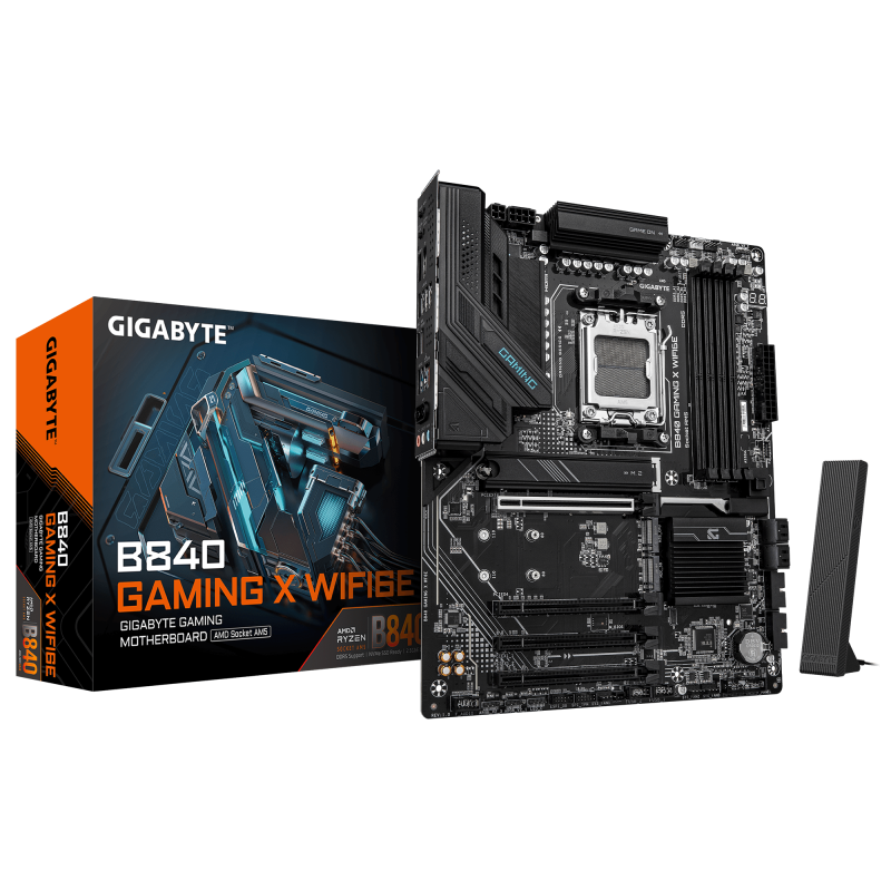 Placa de baza Gigabyte B840 GAMING X WIFI6E, Socket AM5, DDR5, ATX - Componente PC
