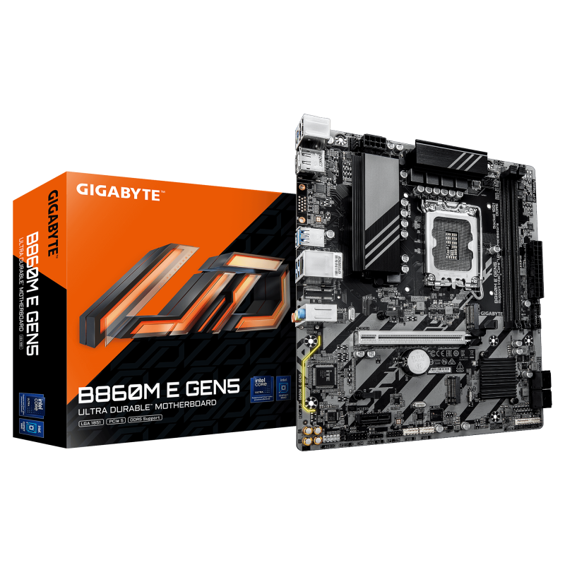 Placa de baza Gigabyte B860M E GEN5, Socket 1851, DDR5, Micro-ATX - Componente PC