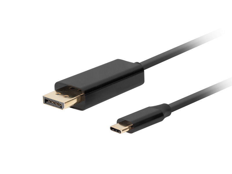 Cablu USB-C(M)  DisplayPort(M) 0,5 m 4K 60Hz negru