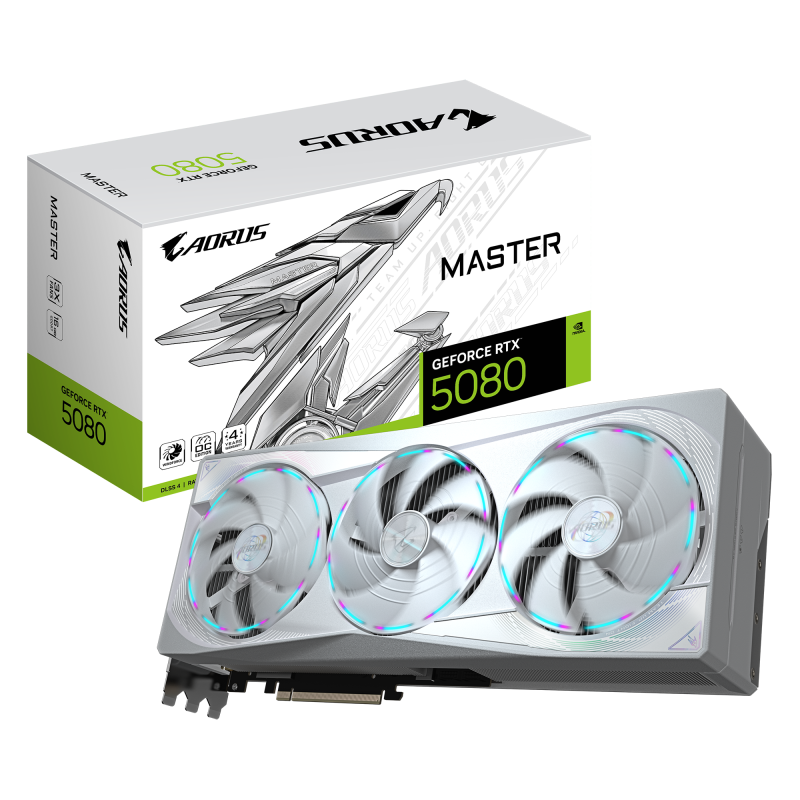 Placa video Gigabyte GEFORCE RTX 5080 MASTER ICE, 16GB GDDR7, PCI Express 5.0, 256bit - Componente PC