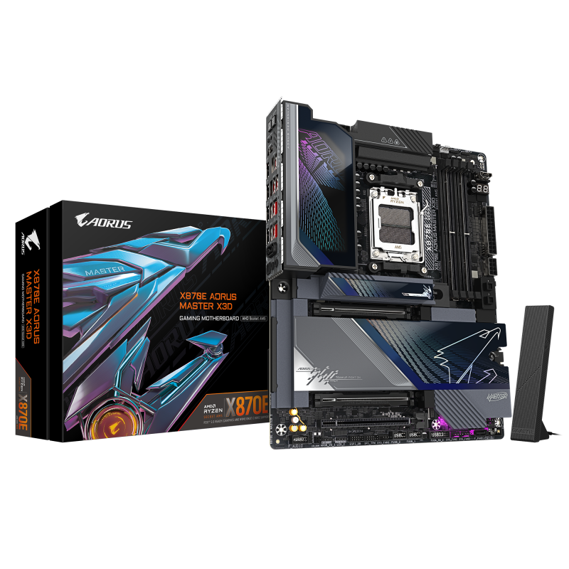 Placa de baza Gigabyte X870E AORUS MASTER X3D, Socket AM5, DDR5, ATX