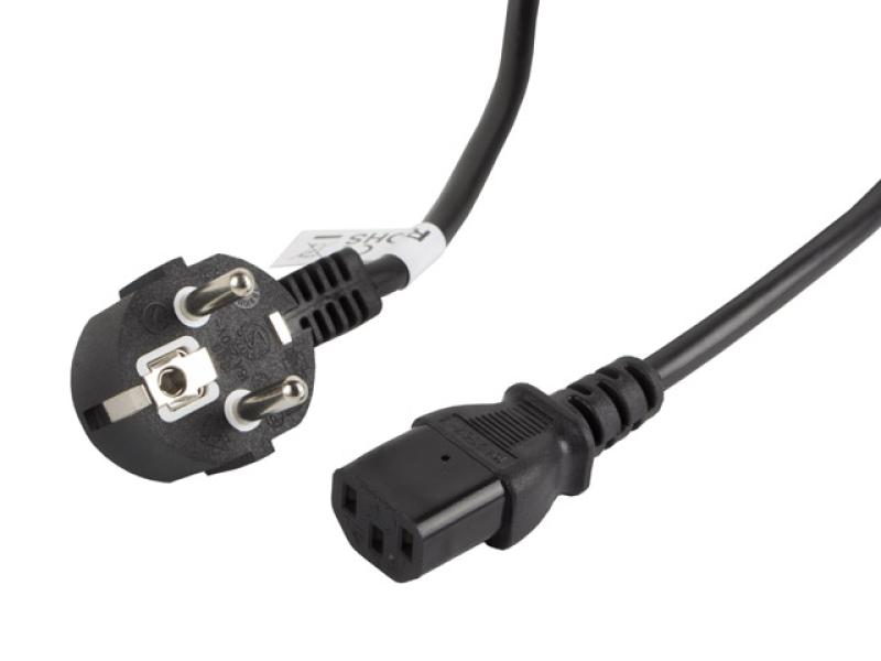 Cablu alimentare CEE 7/7 IEC 320 C13 3 m VDE negru - Cabluri periferice