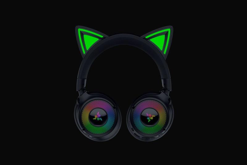 Casti Gaming Head-band Razer Kraken Kitty V3 Pro, Wireless/Wired, negru