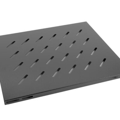 Poliță fixă 19″ 1U / 465×515 mm, max. 120 kg, negru - Accesorii