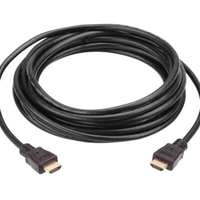 Cablu ATEN 2L-7D15H. Lungime cablu: 15 m, Conector 1: HDMI Tip A (Standard), Conector 1 gen: Tată, Conector 2: HDMI Tip A (Standard), Conector 2 genuri: Tată, Placare contacte conectori: De aur, 3D, Rezoluţia maximă: 4096 x 2160 Pixel, Culoarea produsului: Negru - Cabluri video