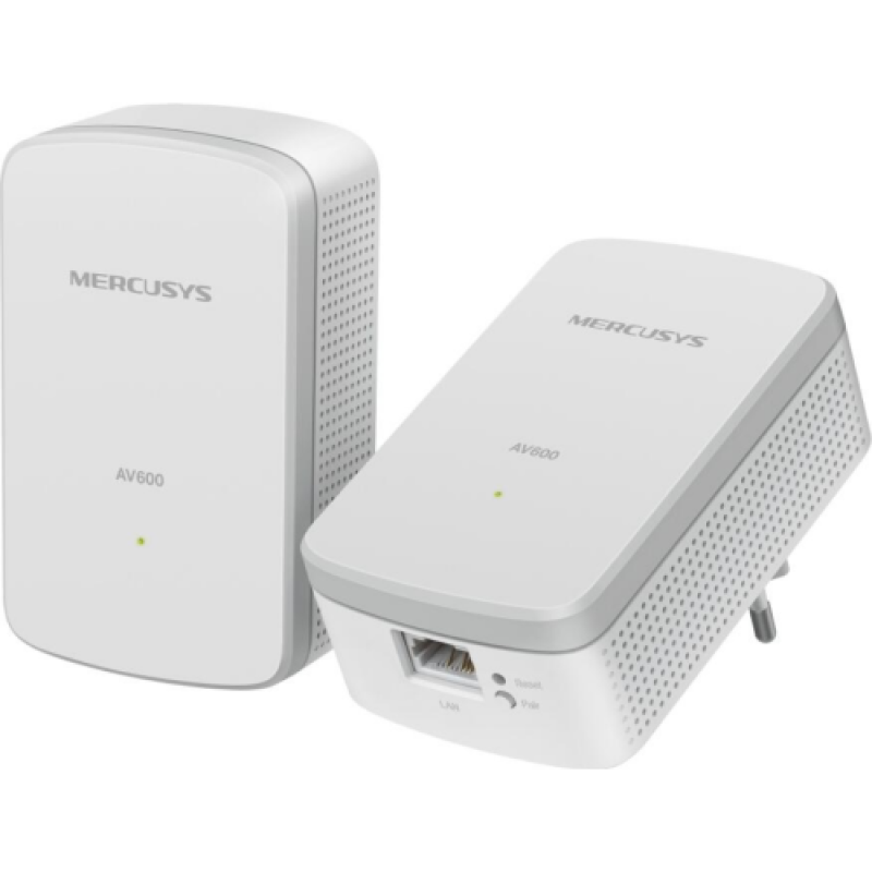 AV600 Passthrough Powerline Starter Kit KIT: 2× MP300P SPEED: 600 Mbps Powerline SPEC: 1× 10/100Mbps Port, Wall Plugged, HomePlug AV2, Extra Power Socket FEATURE: Plug and Play, Power Saving, Pair for More Security