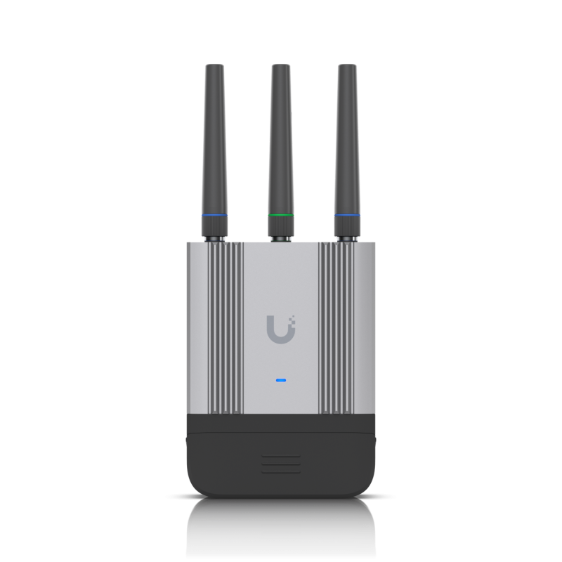 Ubiquiti UMR-Industrial. Router rețea celulară, Negru, Gri, Material carcasă: Aluminiu, Policarbonat (PC). Tip interfață Ethernet LAN: Gigabit Ethernet, Viteză transfer de date Ethernet LAN: 10,100,1000 Mbit/s. Standarde Wi-Fi: 802.11b, 802.11g, Wi-Fi 4 (802.11n), WLAN rate de transfer de date